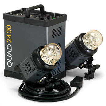 Bowens QUAD 2400 Two Head Studio Set (110-240V)