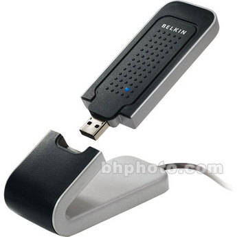 Belkin N1 Wireless USB Adapter - Draft 802.11n and 802.11b/g