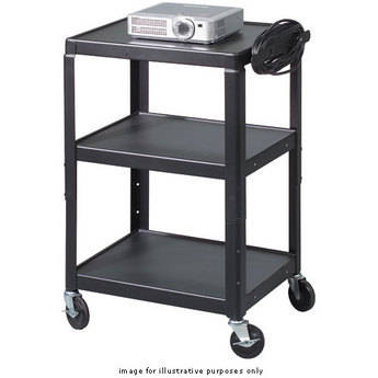 Balt Adjustable A/V Utility Cart, Model 85892 (Black)