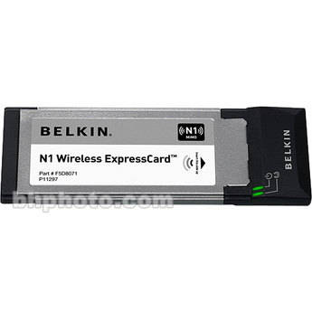 Belkin Cart�o de Notebook Sem Fio N1 - ExpressCard/34, Draft 802.11n, 802.11b/g