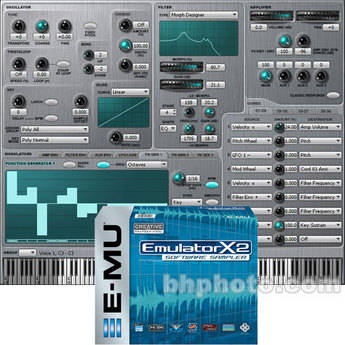 E-MU Emulator X2 - Software de Sampler com Interface Xmidi 2x2 MIDI