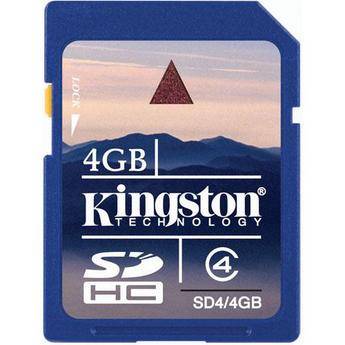 Kingston 4GB Secure Digital (SDHC) Card