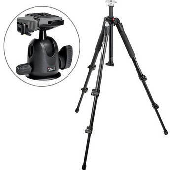 Manfrotto by Bogen Imaging 190XB Tripod Legs (Black) with 486RC2 Compact Ballhead (Quick Release)