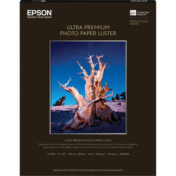 Epson Ultra Premium Photo Paper Luster - 17 x 22" - 25 Sheets