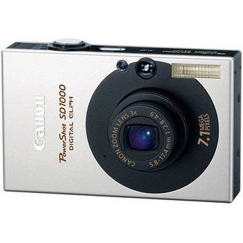 Canon PowerShot SD1000 Digital Elph Digital Camera (Black)