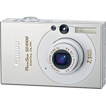 Canon PowerShot SD1000 Digital Elph Digital Camera (Silver)