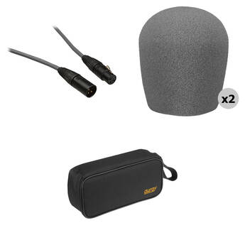 B&H Photo Performance Microphone Windscreen & XLR Cable ID Kit (Gray)