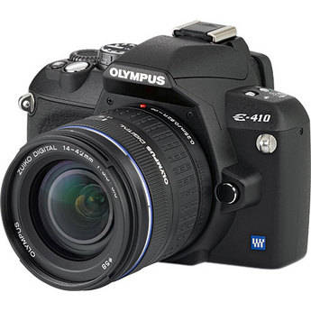 Olympus Kit de C�mera Digital Evolt E-410 com Lente Zuiko 14-42mm