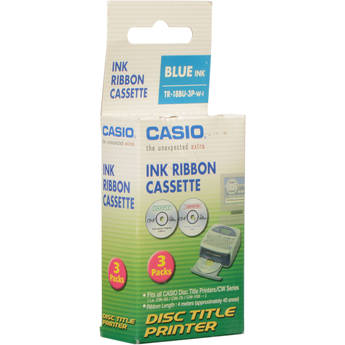 Casio Blue 3-Pack of Thermal Ink Ribbon Tapes for Casio CW Series