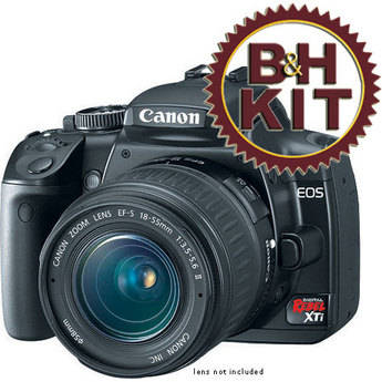 Canon C�mera Digital EOS Digital Rebel XTi (Preta) com Cart�o CF Lexar 2Gb