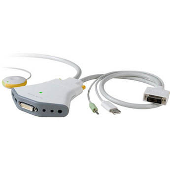 Belkin Flip DVI-D - 2-Computer USB KVM Switch with Audio Support