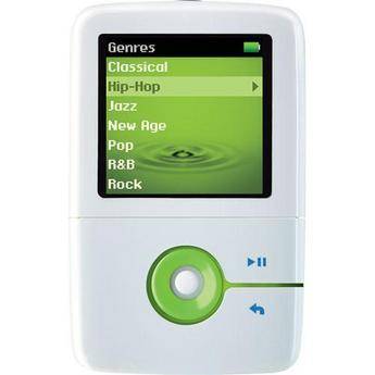 Creative Labs 'DEMO' ZEN V de 2GB - Player de MP3 Port�til de M�sica Digital (Branco/Verde)