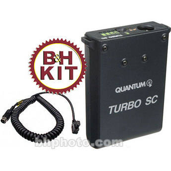 Quantum Instruments Pack de Bateria Turbo SC com Cabo de Flash CS4



