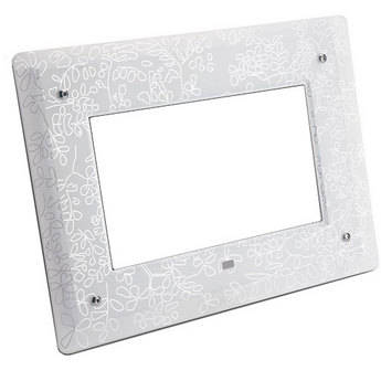 Kodak Placa Frontal de Vidro Fosco Floral para Porta-Retratos Digitais EasyShare de 8"