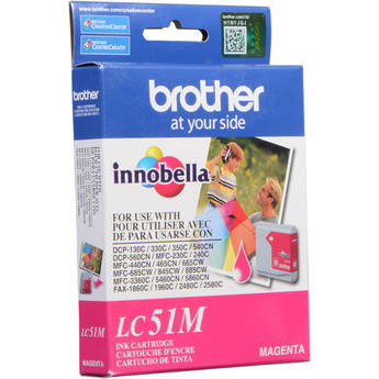 Brother LC-51M Magenta Ink Cartridge for Brother Printers & Fax