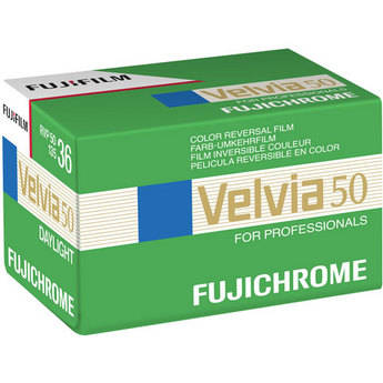 Fujifilm RVP 135-36 Fujichrome Velvia 50 Professional Color Slide Film (ISO-50)