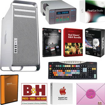B&H Photo AJA IoHD Breakout Box Mac Pro Turnkey System with Final Cut Studio 3