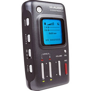 M-Audio MicroTrack II - Gravador de �udio Digital M�vel Profissional de 2 Canais 