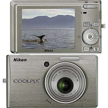 Nikon C�mera Digital Coolpix S510 (Prata)