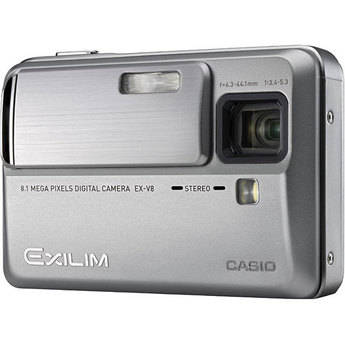 Casio Exilim Hi-Zoom EX-V8 Digital Camera (Silver)