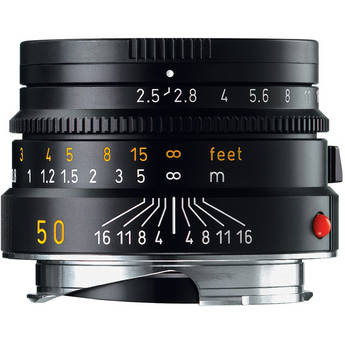 Leica 50mm f/2.5 Summarit-M Manual Focus Lens (Black)