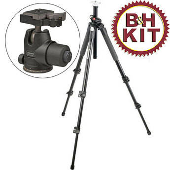 Manfrotto by Bogen Imaging 055XPROB Tripod Legs with 468MGRC2 Magnesium Hydrostatic Ballhead