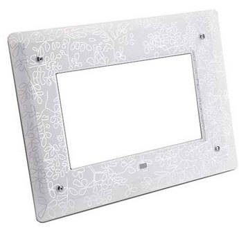 Kodak Placa Frontal de Porta-Retrato Digital (Vidro Floral, 10")