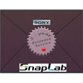 Sony 3-Year Extended Service Plan /SnapLab
