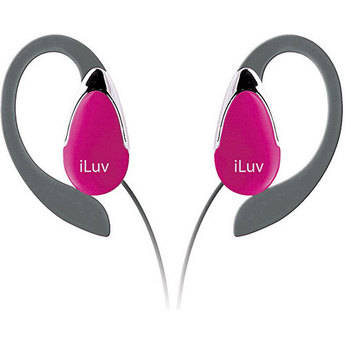 iLuv i201 - Lightweight Earclip Headphones (Pink)
