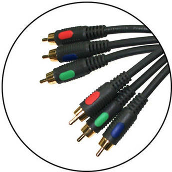 Plus 3 RCA Male to 3 RCA Male Component Video Cable (6')