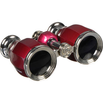 LaScala Optics 4x30 Hamlet Opera Glass (Burgundy & Silver)