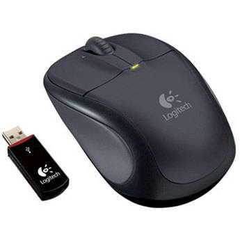 Logitech V220 Cordless Optical Mouse for Notebooks (Dark Silver) 910000153