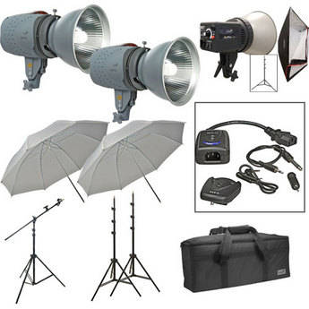 Impact VSD400 Three Monolight Portrait Boom Kit (120VAC)