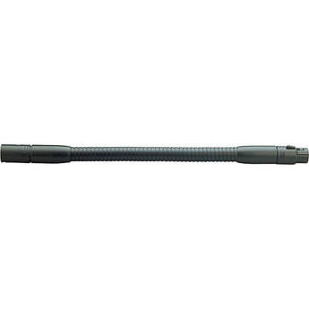 K&M 230/2 Flexible Gooseneck with XLR Female Plug and XLR Connector Bushing (12") (Black)