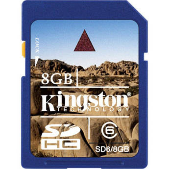 Kingston 8GB Class 6 SDHC Card