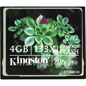 Kingston Cart�o de Mem�ria CompactFlash Elite Pro de 4GB  