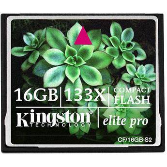 Kingston 16GB CompactFlash Elite Pro Memory Card