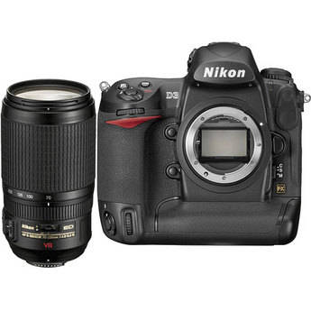 Nikon D3 SLR Digital Camera Kit with Nikkor 70-300mm IF-ED AF-S VR Lens