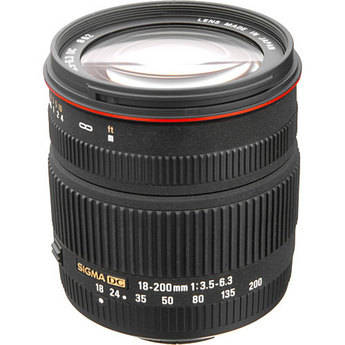 Sigma 18-200mm f/3.5-6.3 II DC Lens for Nikon Digital SLR