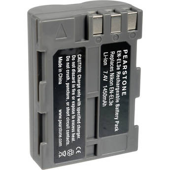 Pearstone EN-EL3e Lithium-Ion Battery Pack (7.4V, 1500mAh)