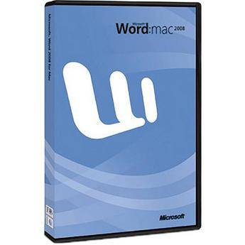 Microsoft Word 2008 Software for Mac 