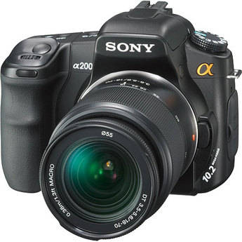 Sony Alpha DSLR-A200 SLR Digital Camera with Sony 18-70mm Lens 