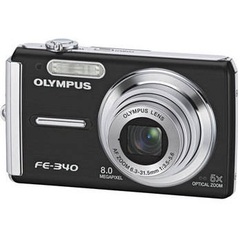 Olympus FE-340 Digital Camera (Black) 