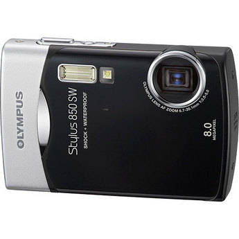 Olympus Stylus 850 SW Digital Camera (Black)
