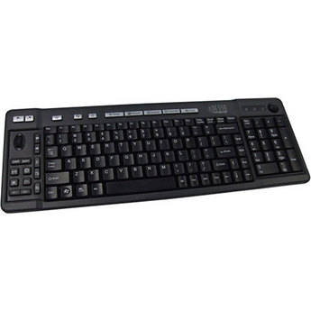 Adesso AKB-320PB Multimedia Keyboard & Optical Trackball (PS2)