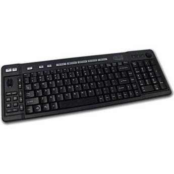 Adesso AKB-320UB Multimedia Keyboard & Optical Trackball (USB)