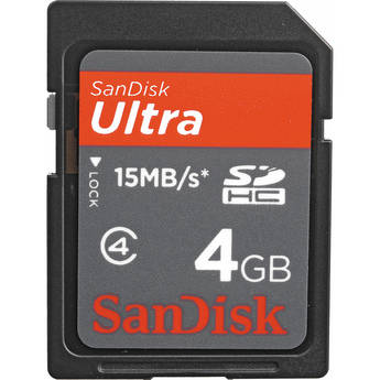 SanDisk Ultra SDHC Memory Card (4GB)