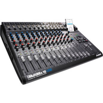 Alesis iMultiMix 16 USB - 16 Channel Recording/Sound Reinforcement Mixer with iPod Doc