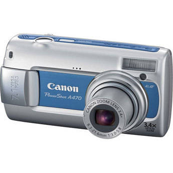 Canon Powershot A470 Digital Camera (Blue)