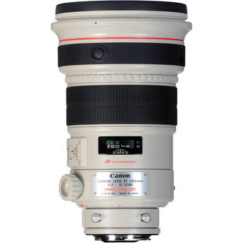 Canon Telephoto EF 200mm f/2L IS USM Autofocus Lens
